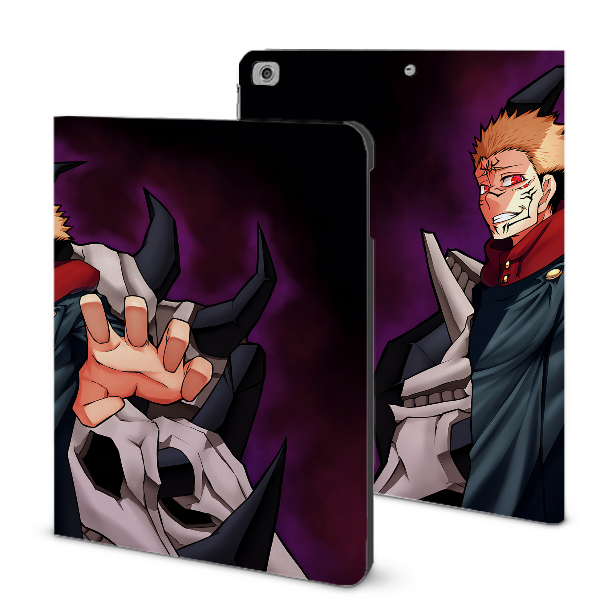 （画像用） 呪術廻戦 Jujutsu Kaisen IPad ケース ブック型 PUレザー TPU 耐衝撃 軽量 薄型 ペン収納なし 全面保護 IPad 各モデル対応